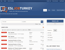 Tablet Screenshot of esljobturkey.com